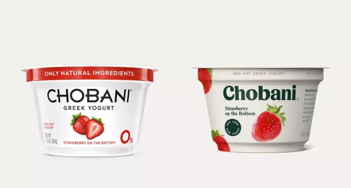 chobani新旧包装对比
