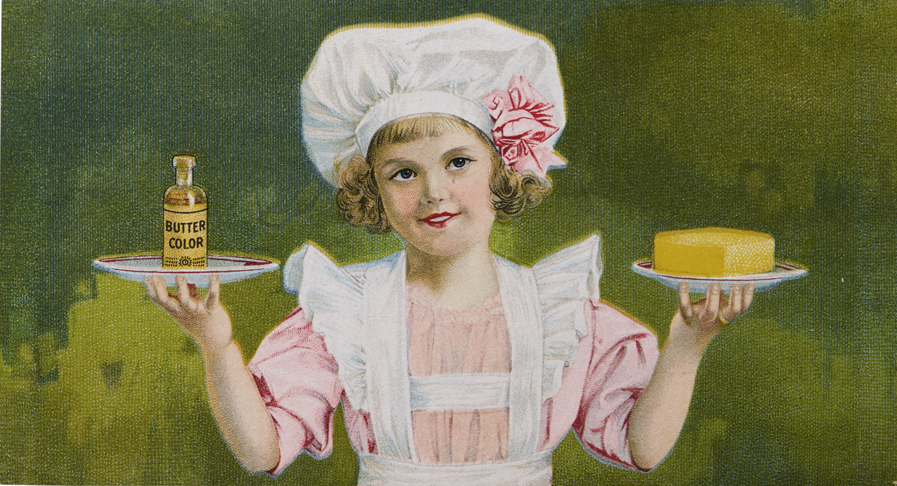 1876年，诺黛然推出为奶酪和黄油着色的食用天然色素胭脂树橙