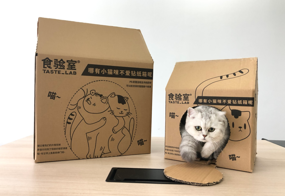 食验室猫窝快递箱