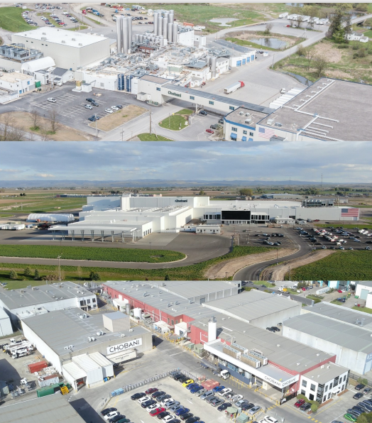 chobani的三座工厂