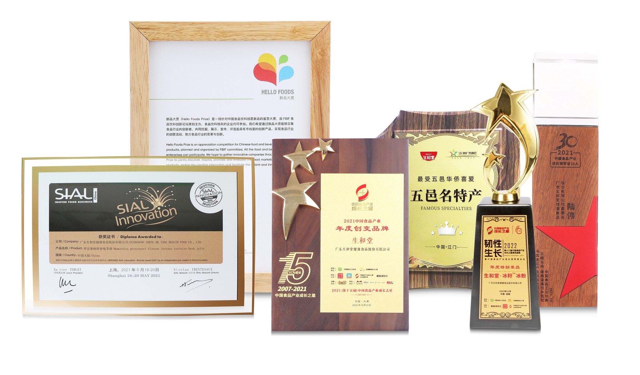 生和堂所获荣誉奖项