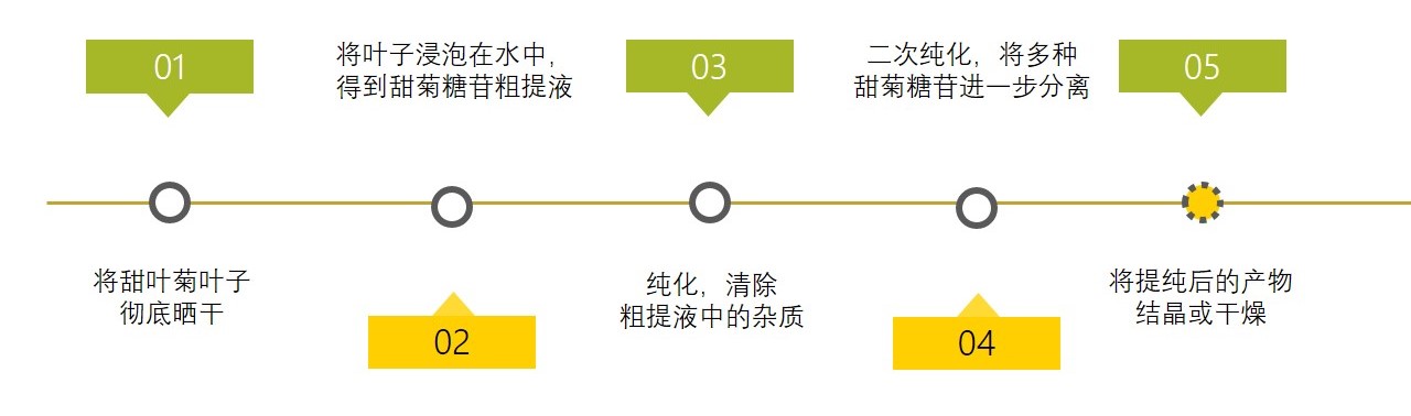 甜菊糖天然提取过程