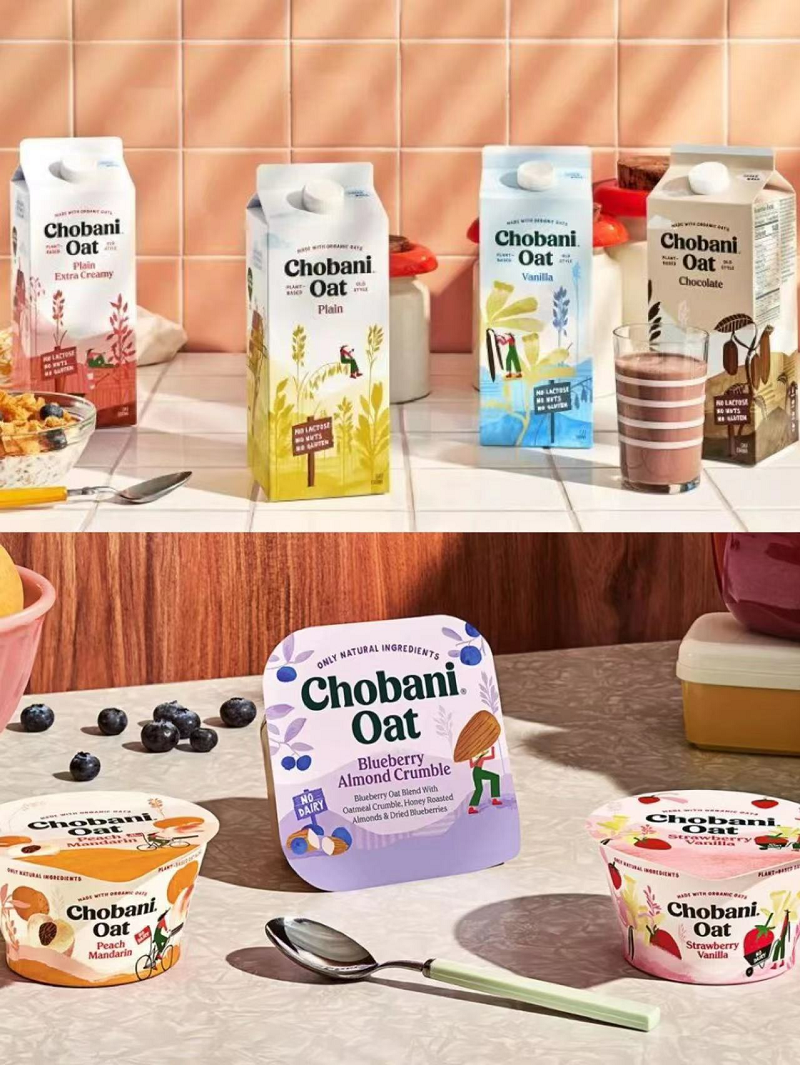 四种口味chobani燕麦奶&chobani燕麦混合杯