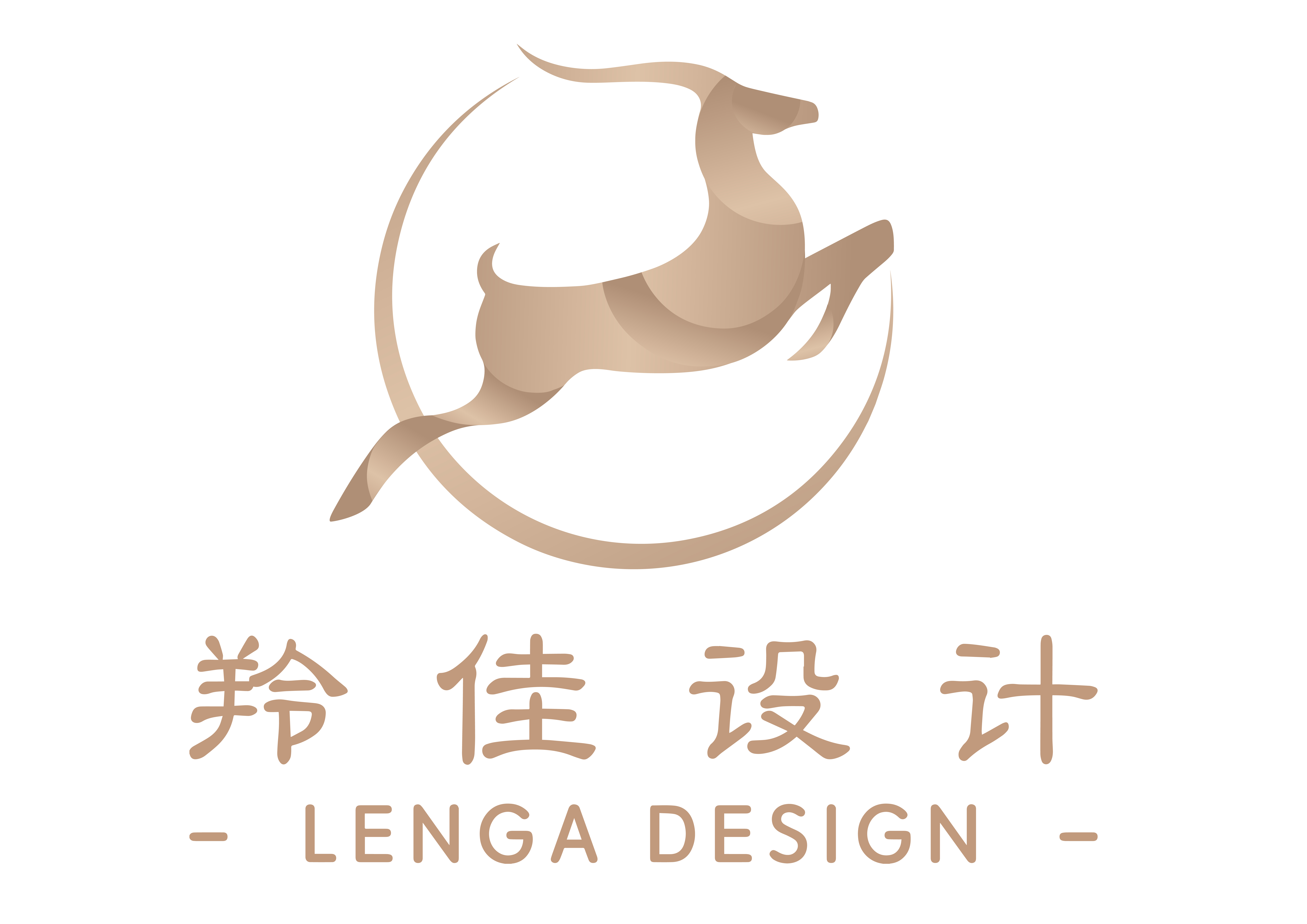 羚佳设计logo