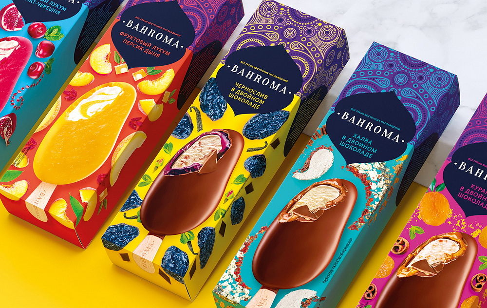 bahroma冰激凌包装设计