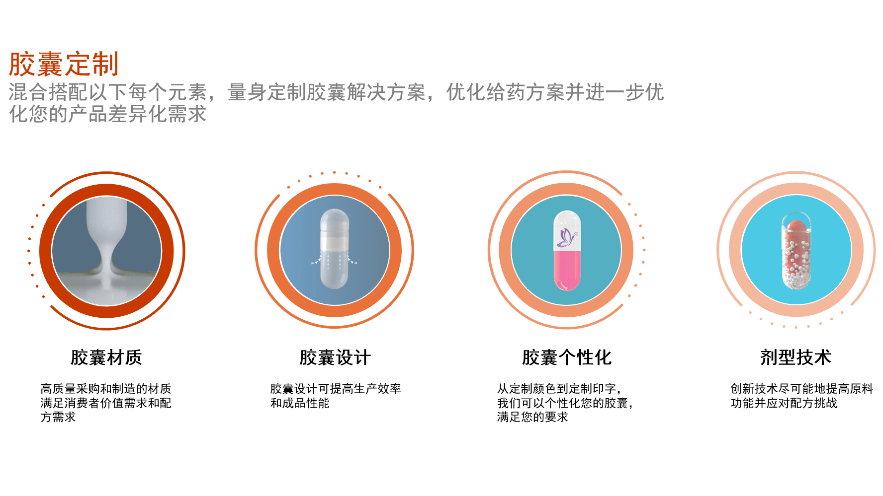 龙沙提供胶囊定制服务