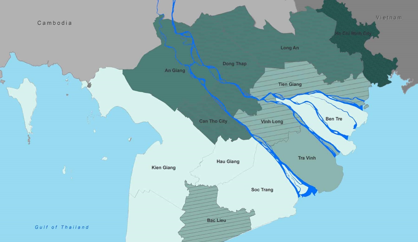 湄公河流域椰子的核心产区