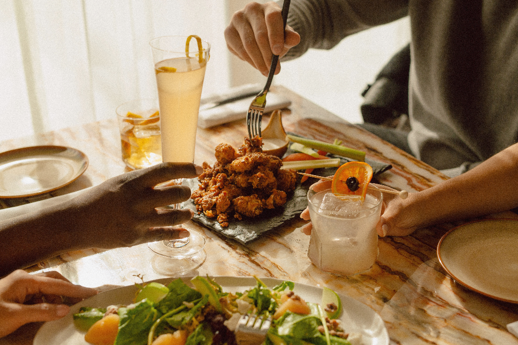 使用奇华顿产品调味的食物