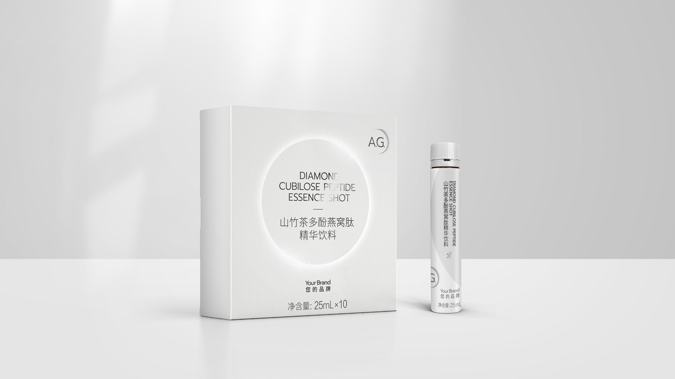 山竹茶多酚燕窝肽精华饮料