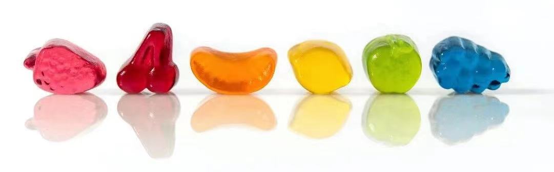 使用爱百瑞富色食品制作的糖果