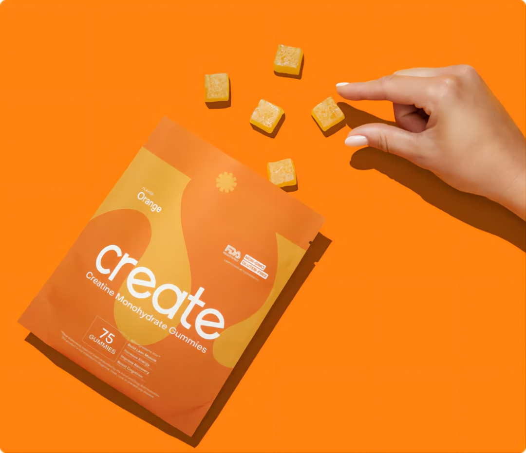 「create wellness」品牌推出的肌酸软糖  图片来源：create wellness