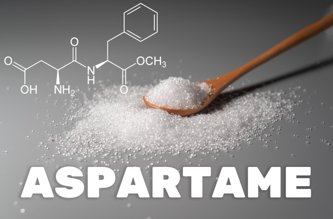  人工甜味剂阿斯巴甜及其化学结构式