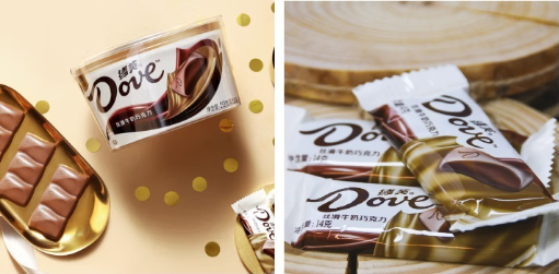 德芙牛奶巧克力 图片来源：苏宁易购&京东