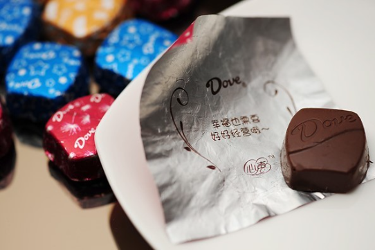 德芙心声巧克力 图片来源：微博@德芙悦时刻