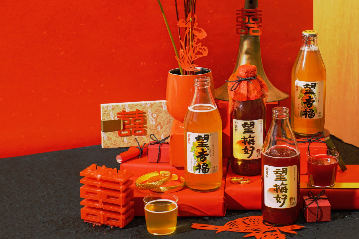 婚庆场合“望杏福”&“望梅好”