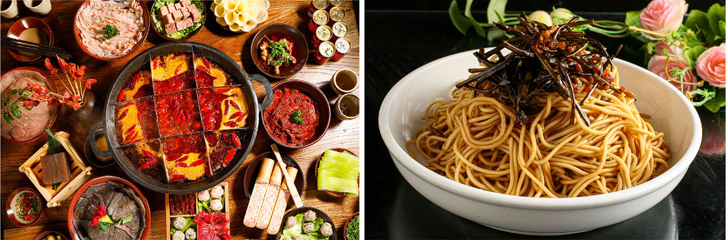 麻辣香锅和葱油拌面