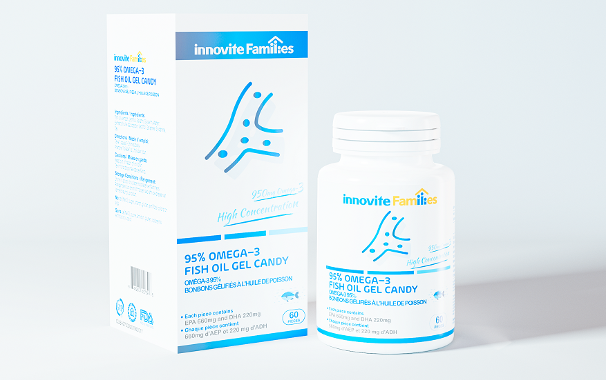 英珞维95%奥米茄-3(omega-3)  鱼油凝胶糖果