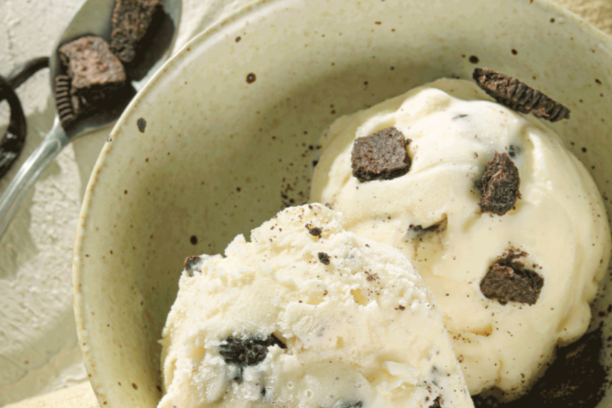 黑芝麻口味冰激凌杯