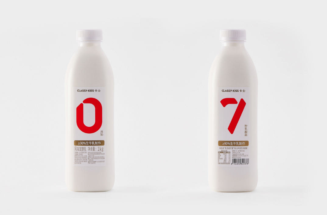卡士007风味发酵乳设计包装