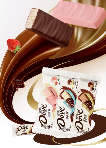 德芙黑巧脆脆系列冰淇淋 图片来源：微博@德芙悦时刻