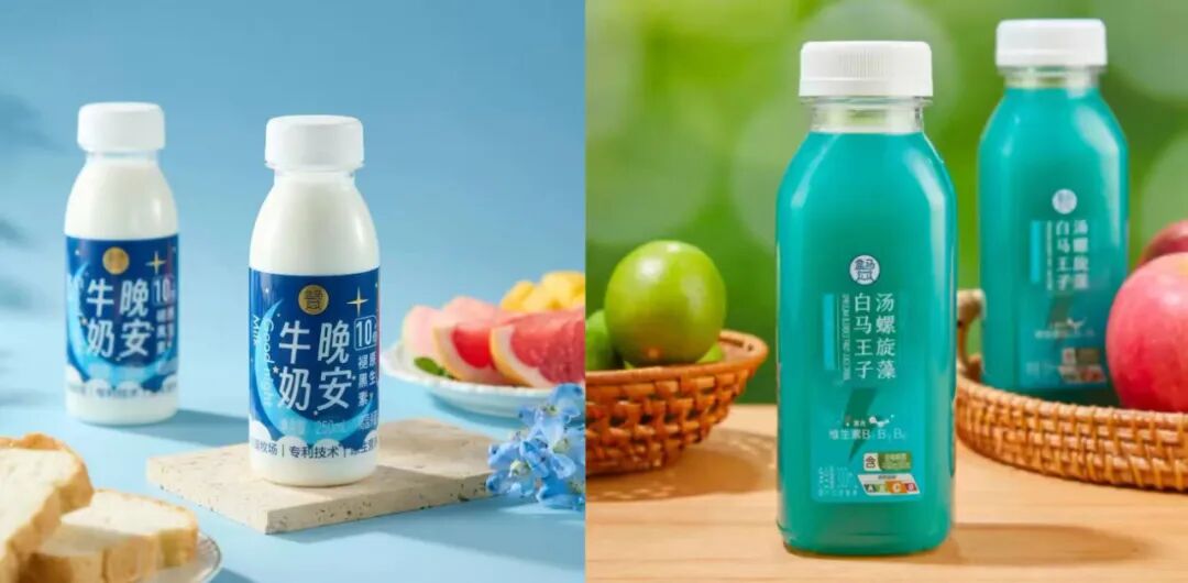 盒马晚安牛奶、白马王子汤