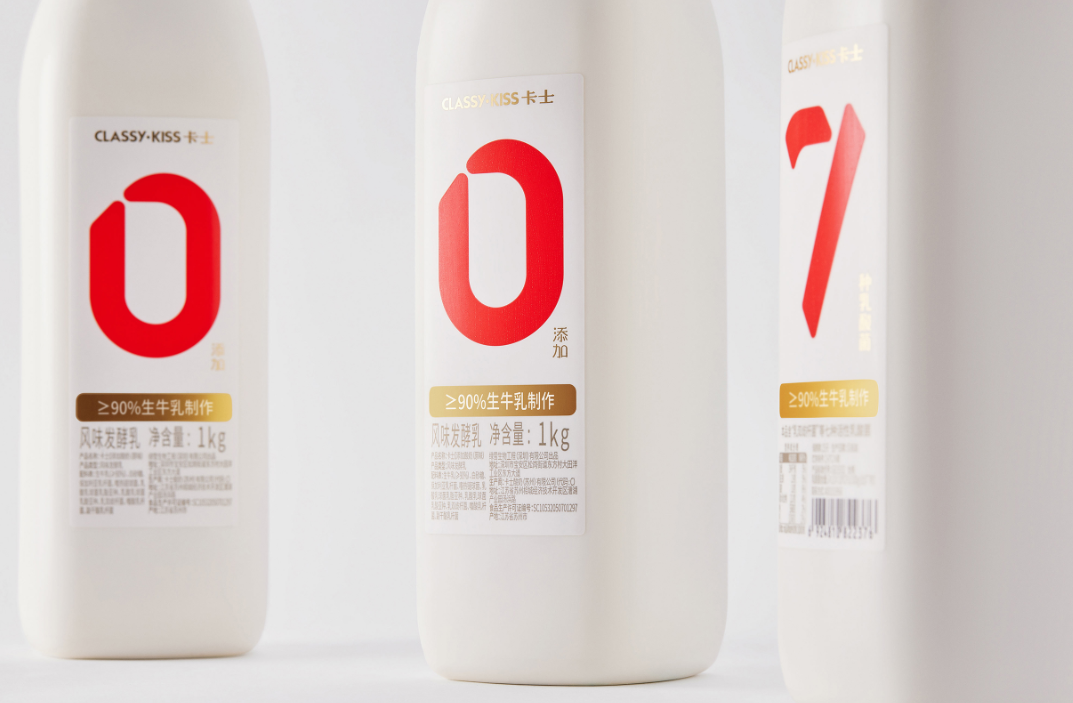 卡士007风味发酵乳设计包装
