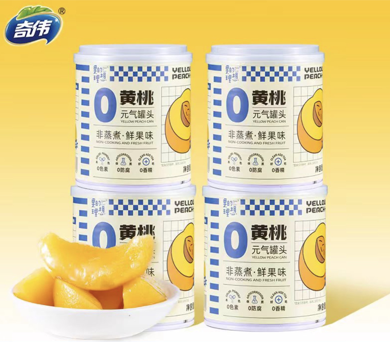 无蔗糖黄桃罐头